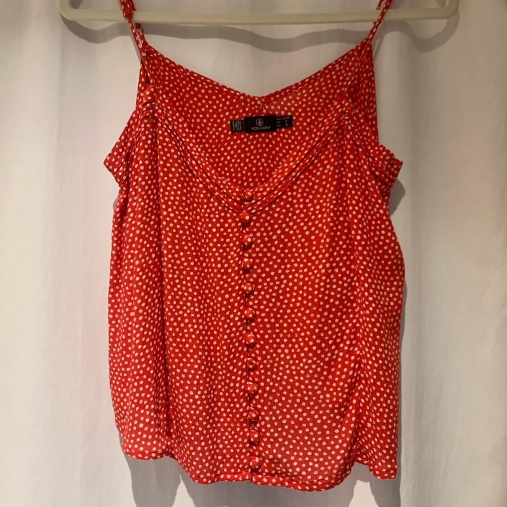 Red Volcom Tank Top